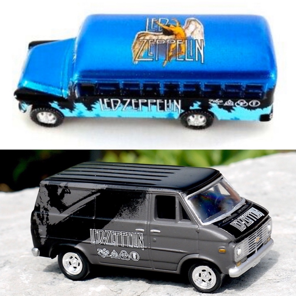 JOHNNY LIGHTNING LED ZEPPELIN CHEVY BUS & VAN